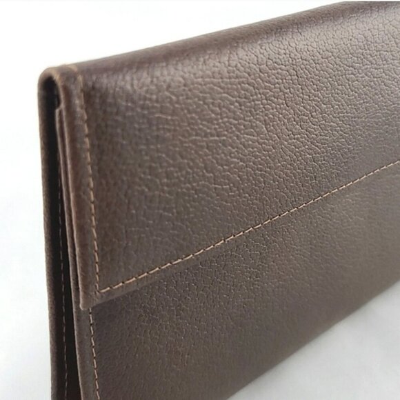 ROLFS Vintage Women's Brown Leather Trifold Wallet Snap Closure - Picture 3 of 15